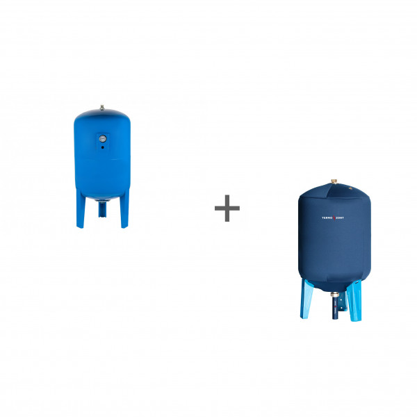 Гидроаккумулятор вертикальный UNIPUMP 300 л + Чехол TermoZont GB 300 для гидробака