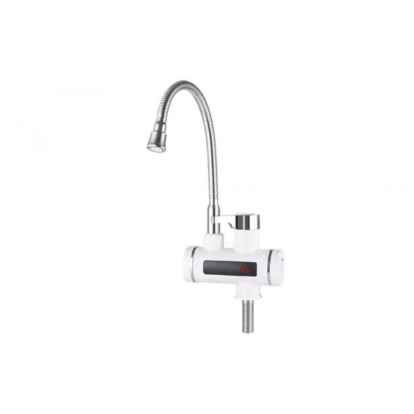 Проточный кран-водонагреватель UNIPUMP BEF-001-02 с дисплеем и гибким изливом